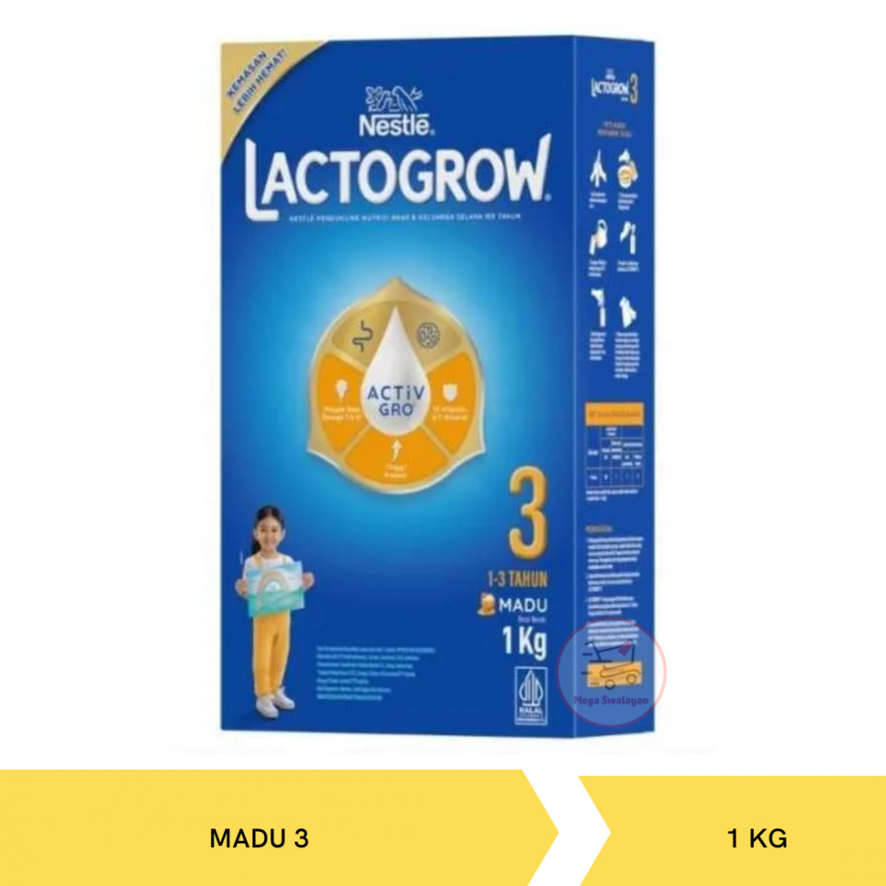 LACTOGROW 3 MADU 1KG X 12