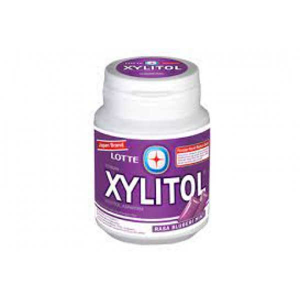 LOTTE XYLITOL BLUEBERRY MINT BTL 55.1G X 6