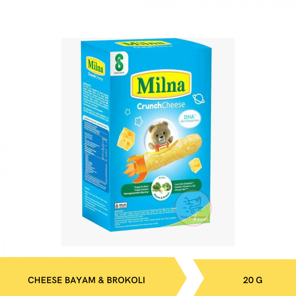 MILNA CRUNCH CHEESE BAYAM&BROKOLI KTK 20G