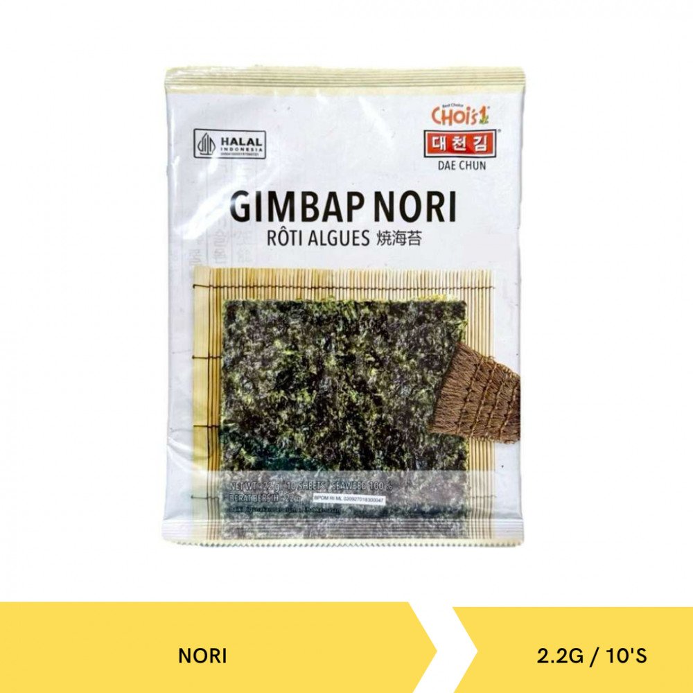 DAE CHUN GIMBAP NORI SEAWEED 2,2G/10`S
