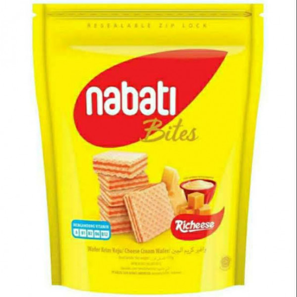 NABATI BITES RICHEESE POUCH 100G X 18