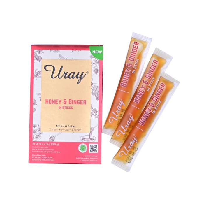 URAY HONEY&GINGER STICK 120G(12GX10`S) X 24