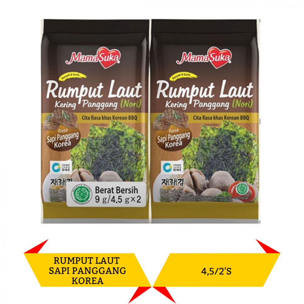 MAMASUKA RUMPUT LAUT BBQ PACK 4.5G/2S X 40