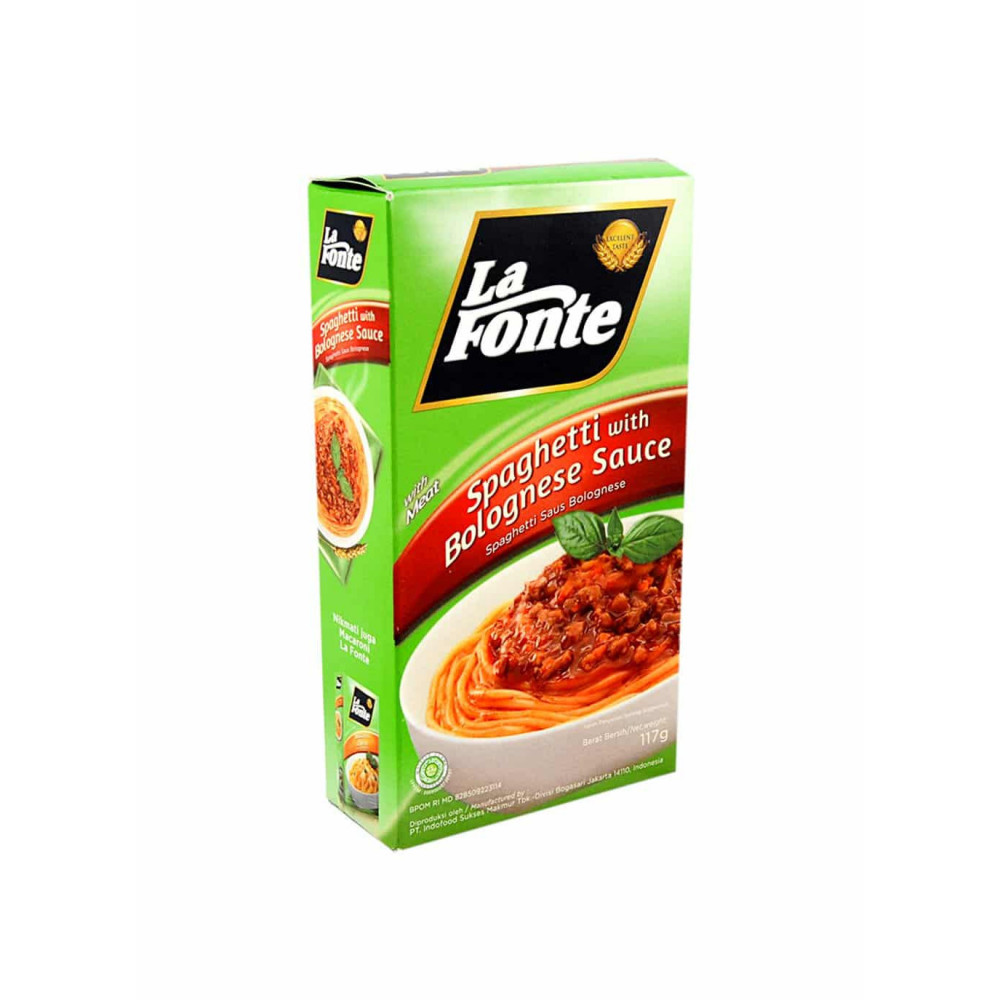 LAFONTE SPAGHETTI SAUS BOLOGNESE 117G X18