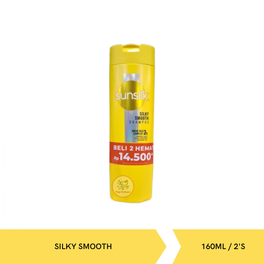 SUNSILK SHP S.SMOOTH BANDED 160ML/2`S