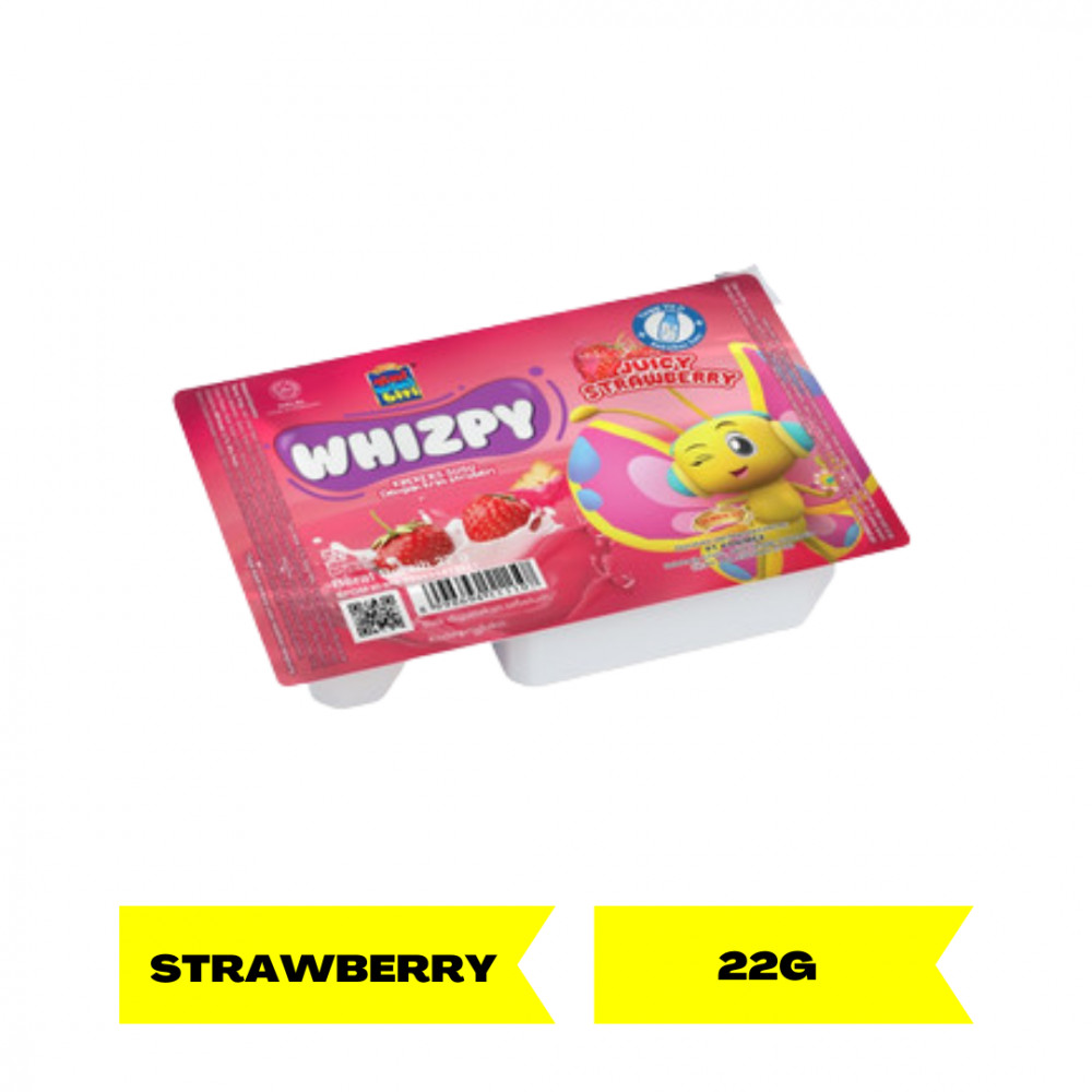 WHIZPY KREKERS SUSU JUICY STRAWBERRY 22G X 36