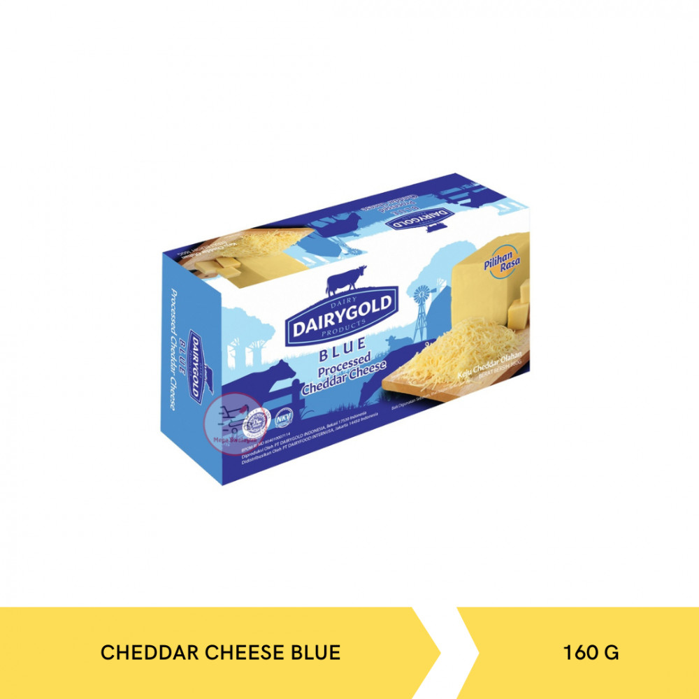 DAIRYGOLD CHEDDAR CHEESE BLUE 160G X 24