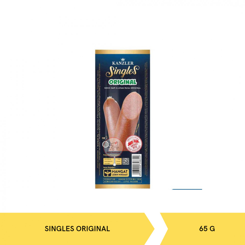 KANZLER SOSIS SINGLES ORIGINAL 65G X 120