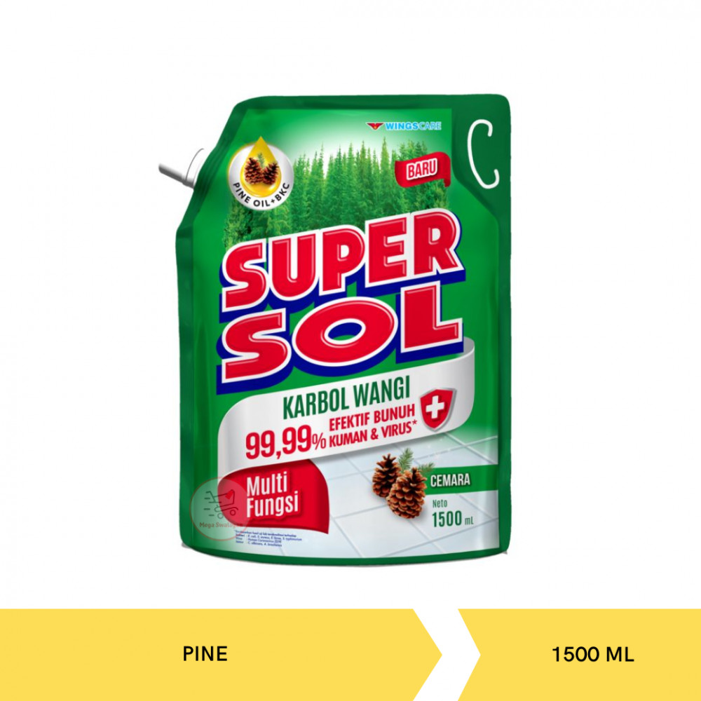 SUPERSOL KARBOL PINE POUCH 1500ML X 6