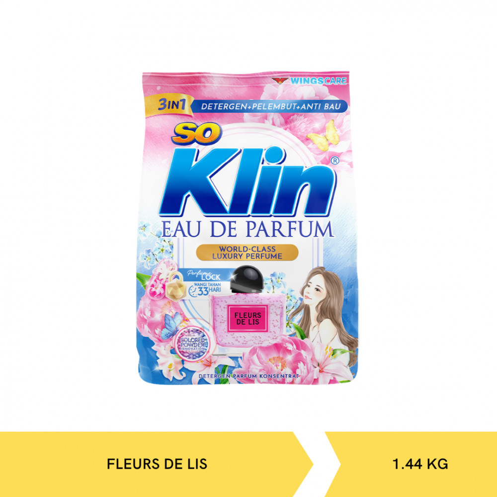 SOKLIN PWD DET EDP FLEURS DE LIS 1.44KG X 6