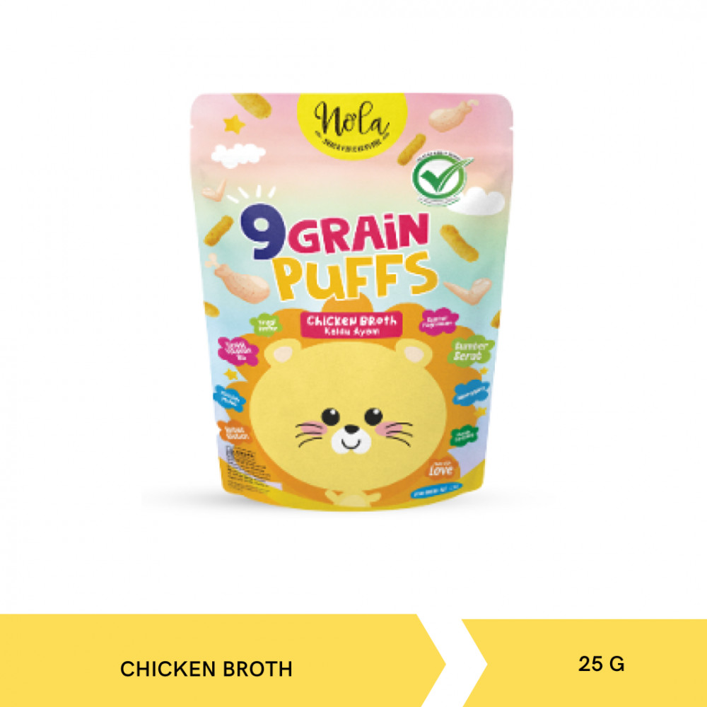 NOLA 9GRAIN PUFF CHICKEN BROTH 25G X 20