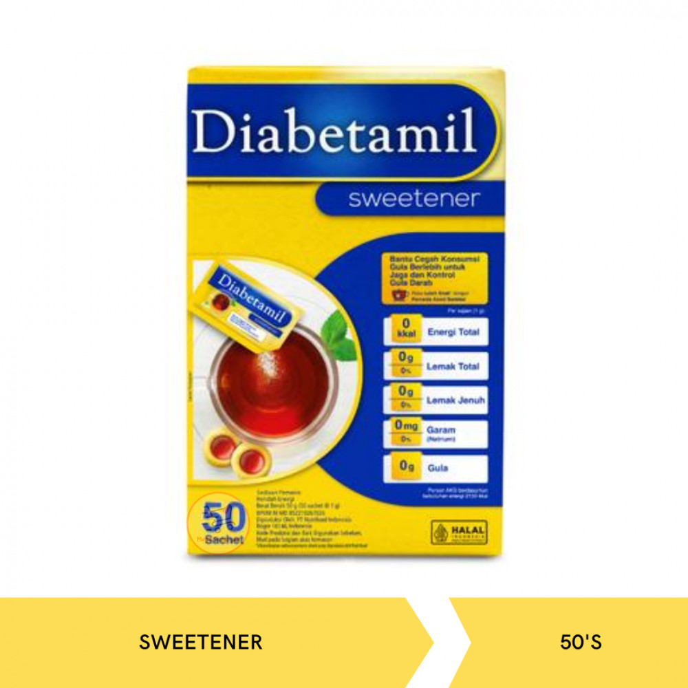 DIABETAMIL SWEETENER KTK 50`S X 24