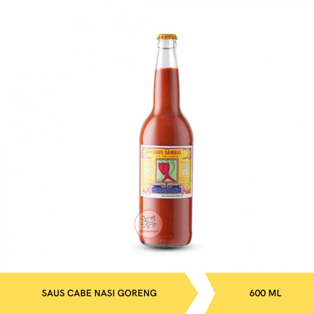 SAM HAP CAP TIGA LOMBOK SAUS SAMBAL BTL KACA 600MLX12