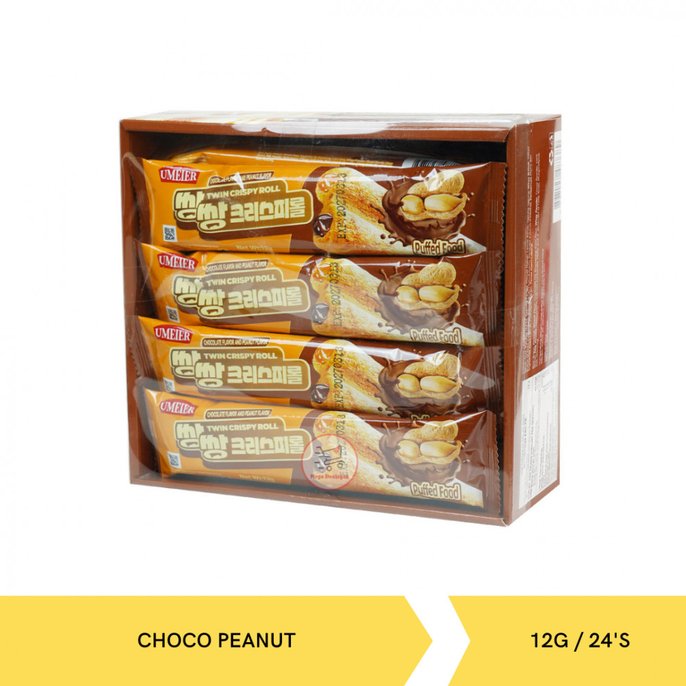 UMEIER TWIN C. ROLL CHOCO&PEANUT 12G/24`S X 20