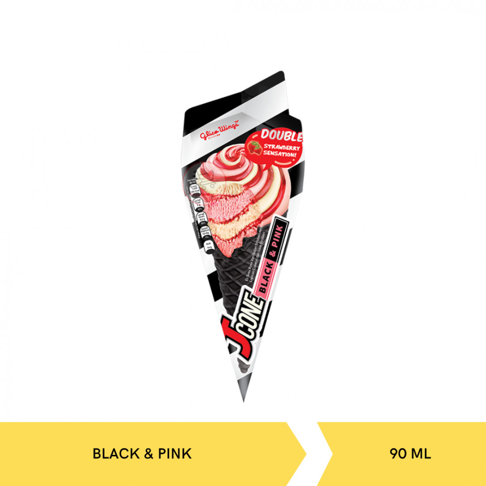 GLICO JCONE BLACK & PINK 90ML X 24