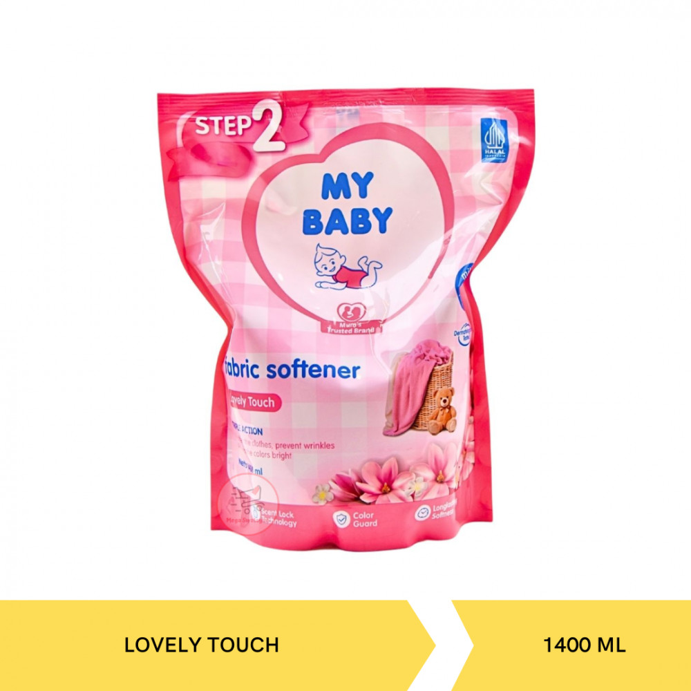 MY BABY SOFTENER S.FLORAL POUCH 1400ML X 6
