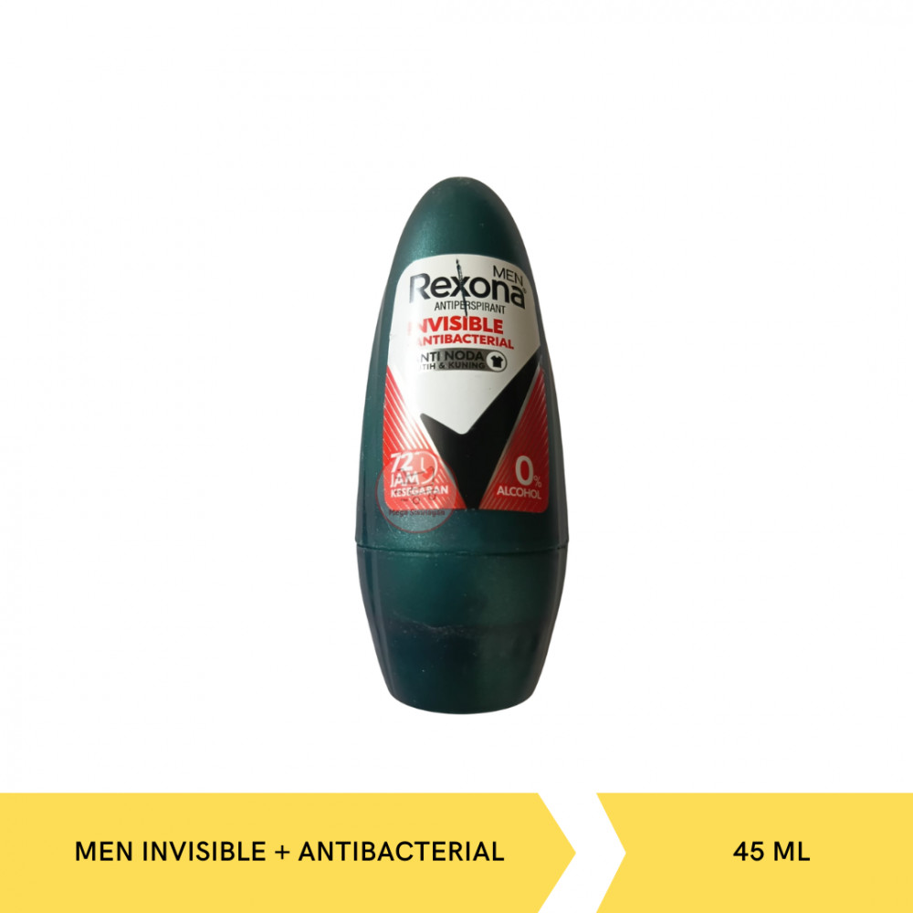 REXONA ROLL ON MEN INVISIBLE ANTIBACTERIAL 45ML