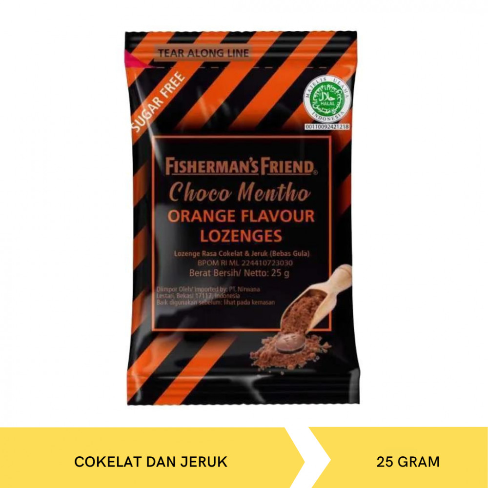 FISHERMAN SF CHOCO MENTO ORANGE 25G X 24