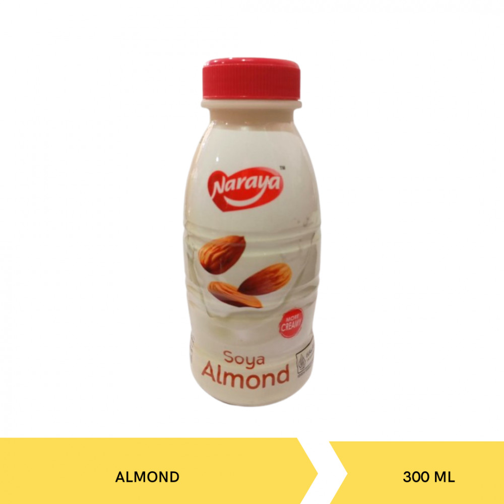 NARAYA DRINK SOYA ALMOND BTL 300ML X 12
