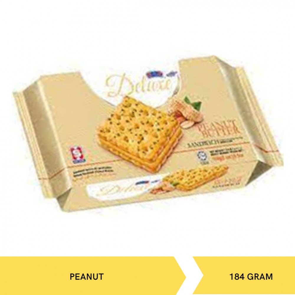 KERK DELUXE SANDWICH PEANUT 184G X 12
