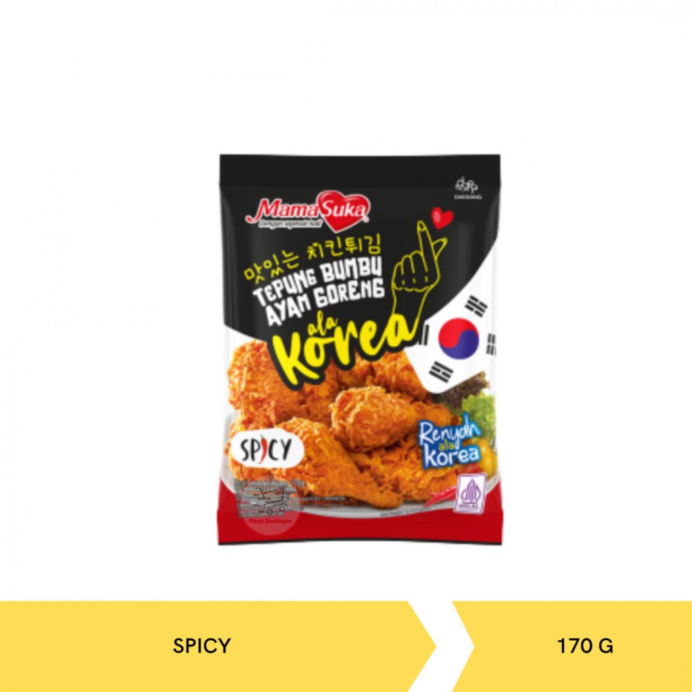 MAMASUKA TEPUNG BUMBU AYAM GRG KOREA SPICY 170G X 40