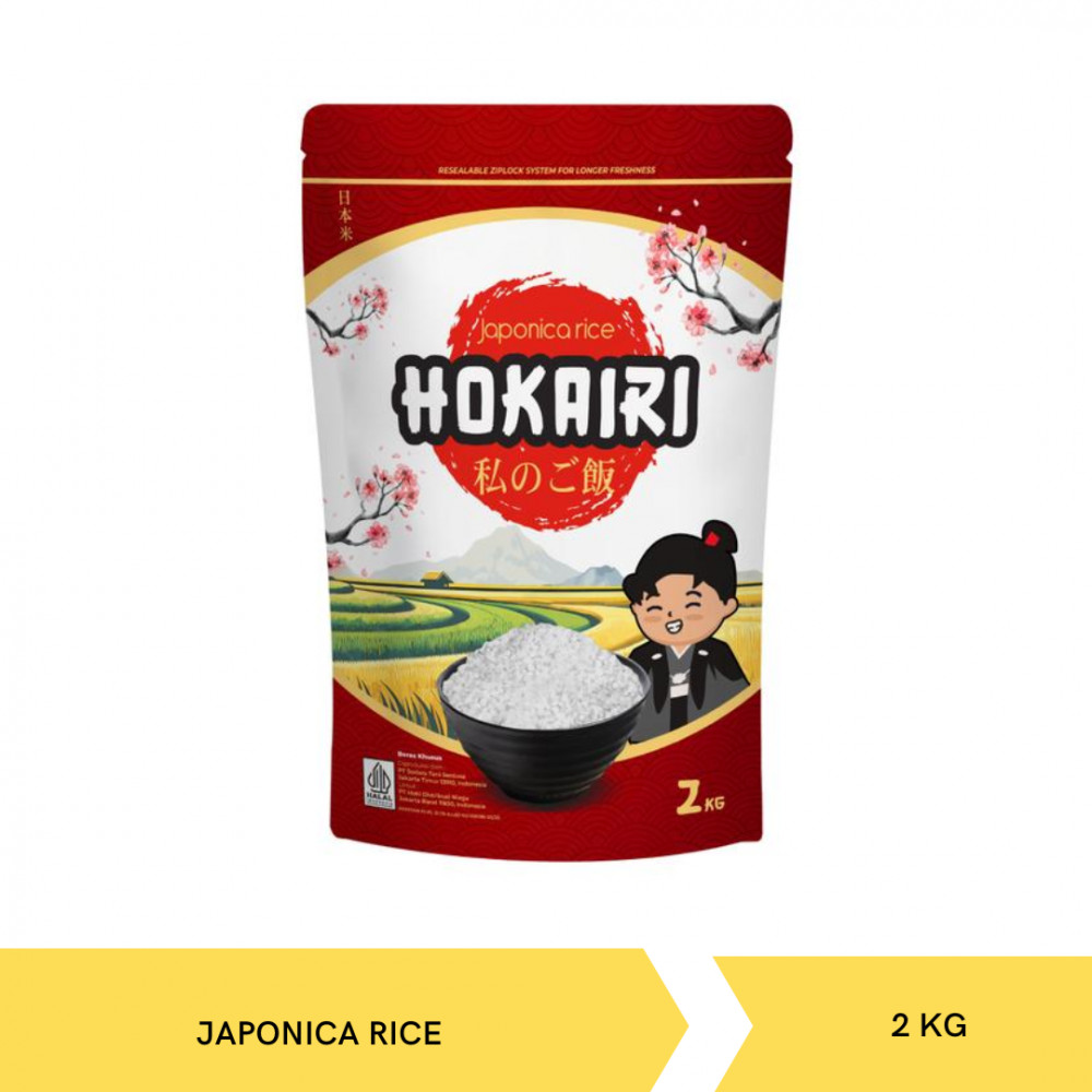 HOKAIRI JAPONICA RICE 2KG X 8