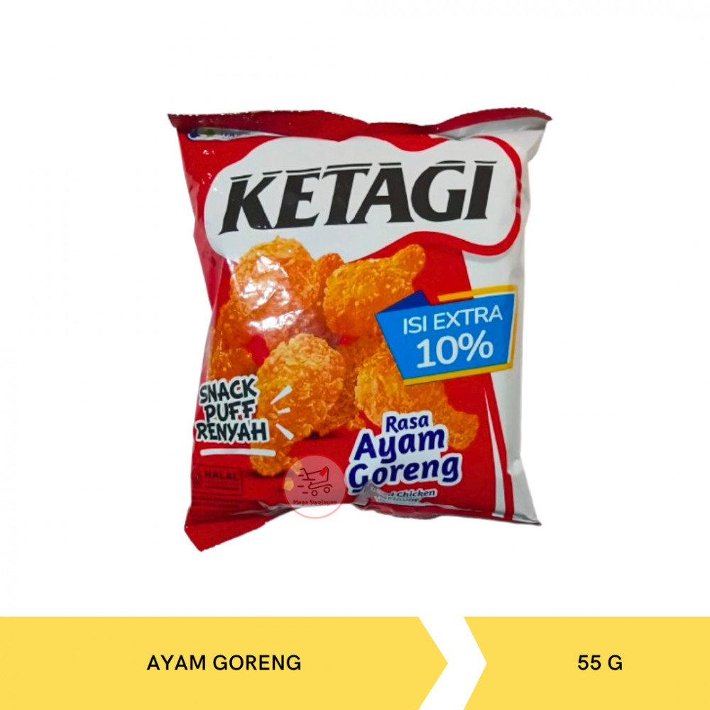 KETAGI SNACK PUFF RENYAH  AYAM GORENG 55G X 20