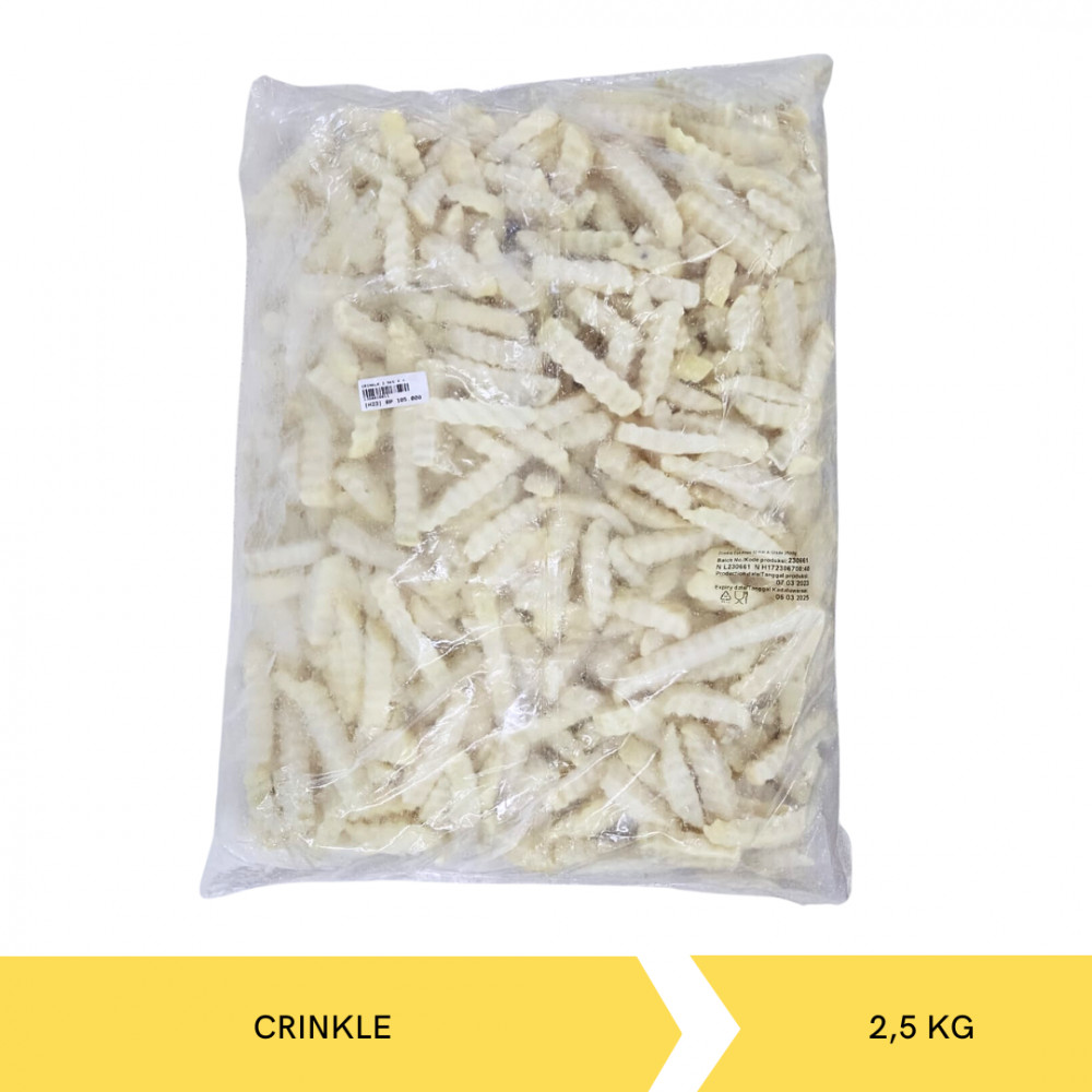CRINKLE CUT 2.5KG X 4