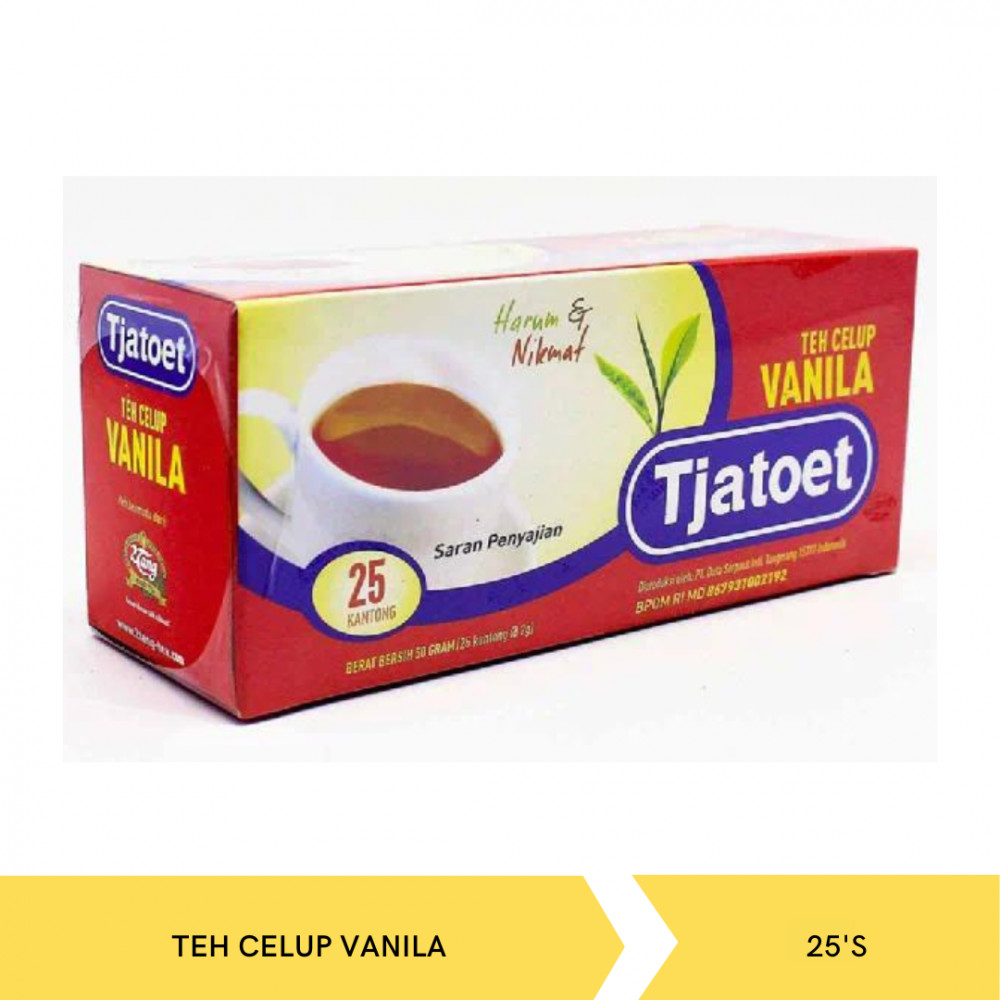 TJATOET TEH CELUP VANILA 25`S X 50
