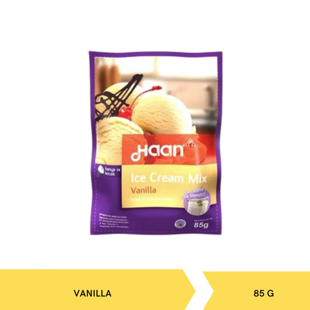 HAAN ICE CREAM MIX VANILA 85G X 12