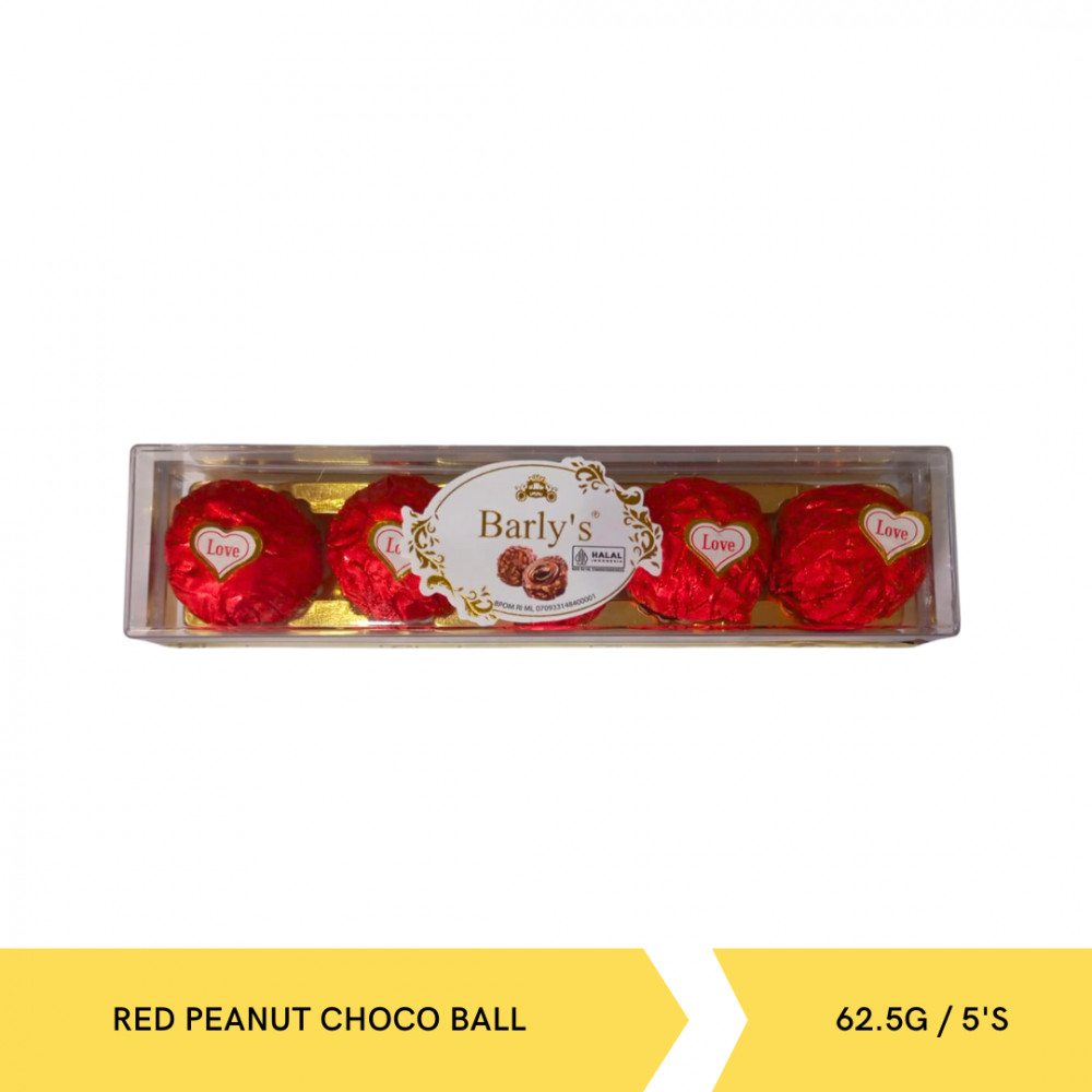 BARLY`S RR05 RED PEANUT CHOCO BALL 62.5G/5`SX64
