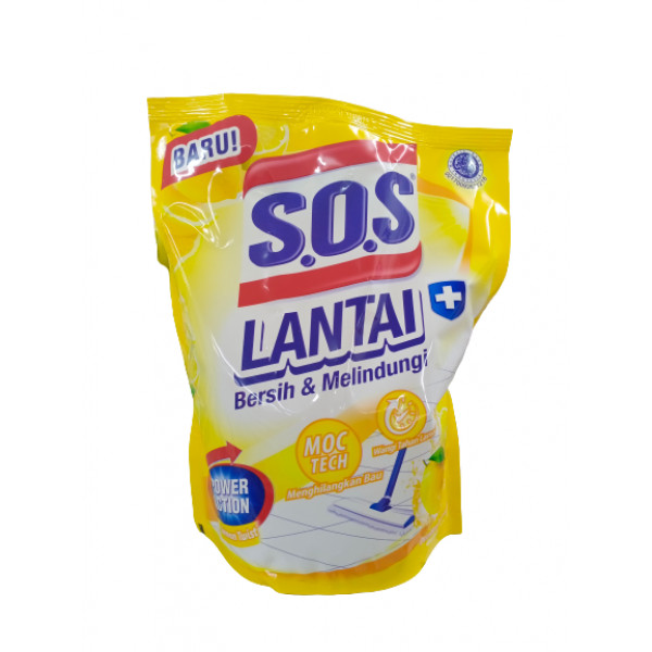 SOS FLOOR LEMON TWIST POUCH 1400ML X 6