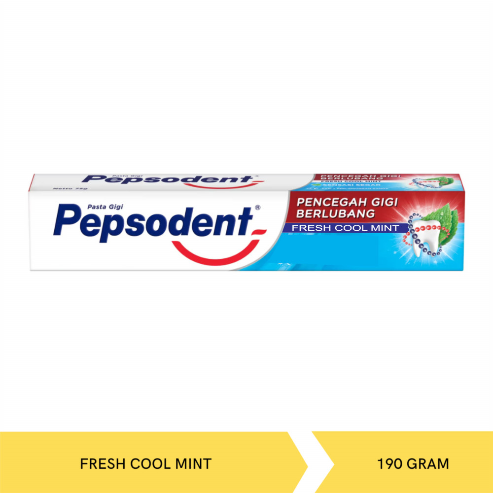 PEPSODENT T.PASTE FRESH COOL MINT 190G X 48