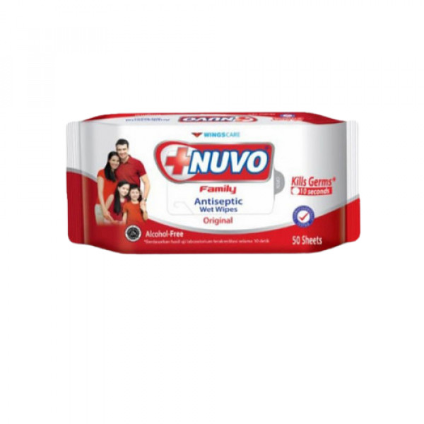 NUVO ANTISEPTIC WIPES ORI RED 50`S BOGOF X 24