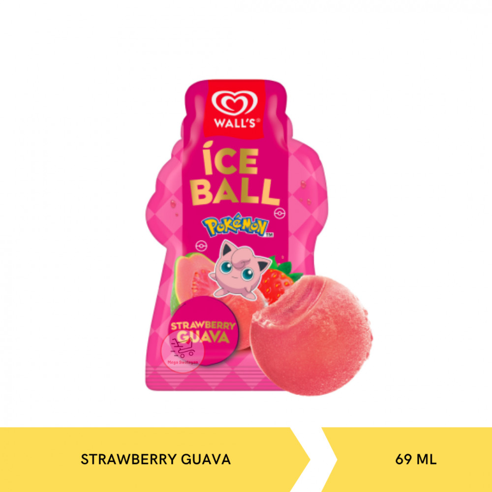 WALLS ICE BALL STRAW GUAVA 69MLX20