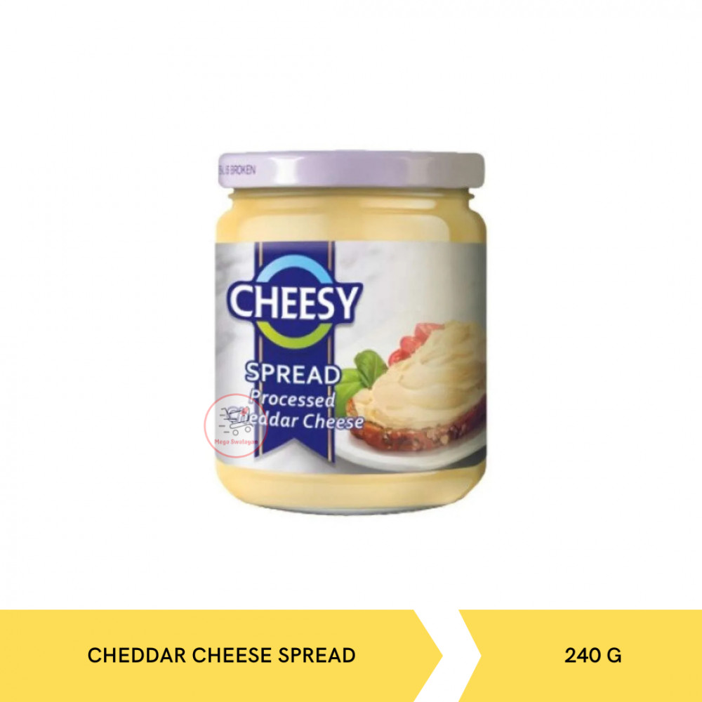CHEESY CHEDDAR CHEESE SPREAD 240G X 12