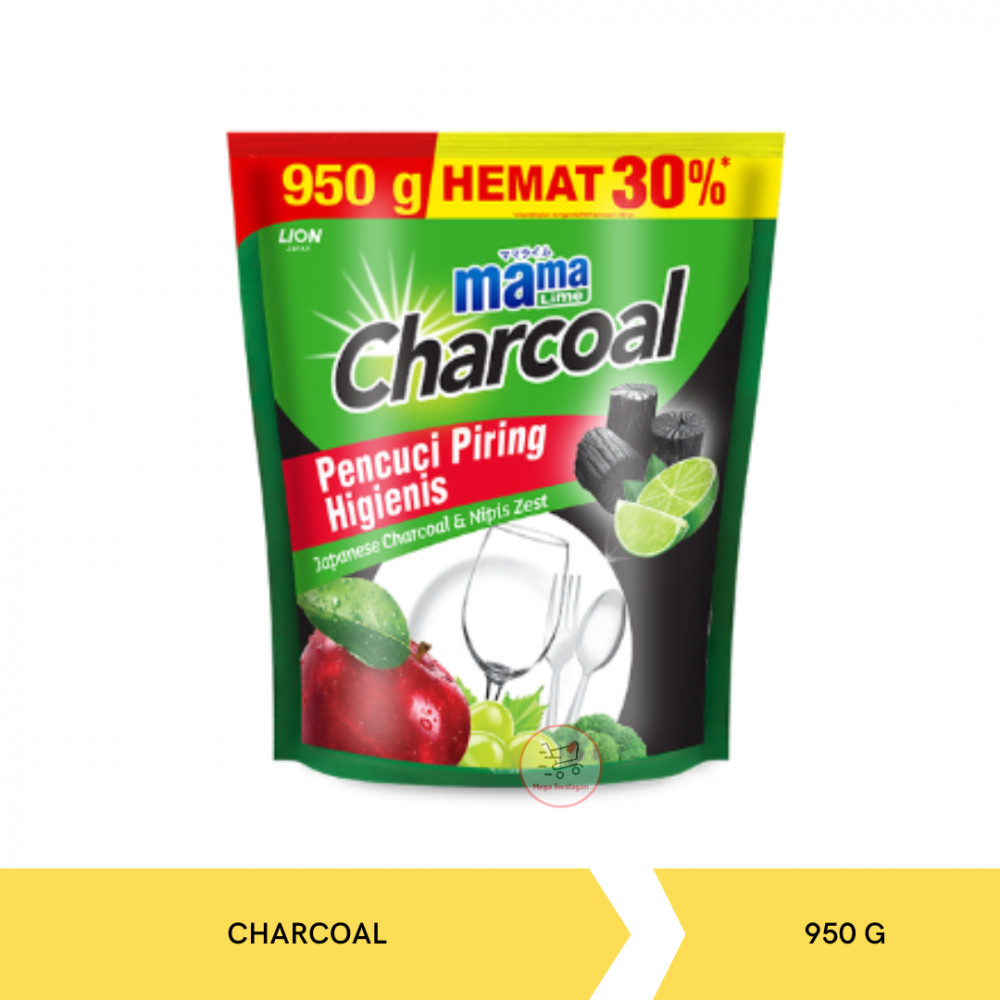MAMA LIME CHARCOAL POUCH 950G X 6