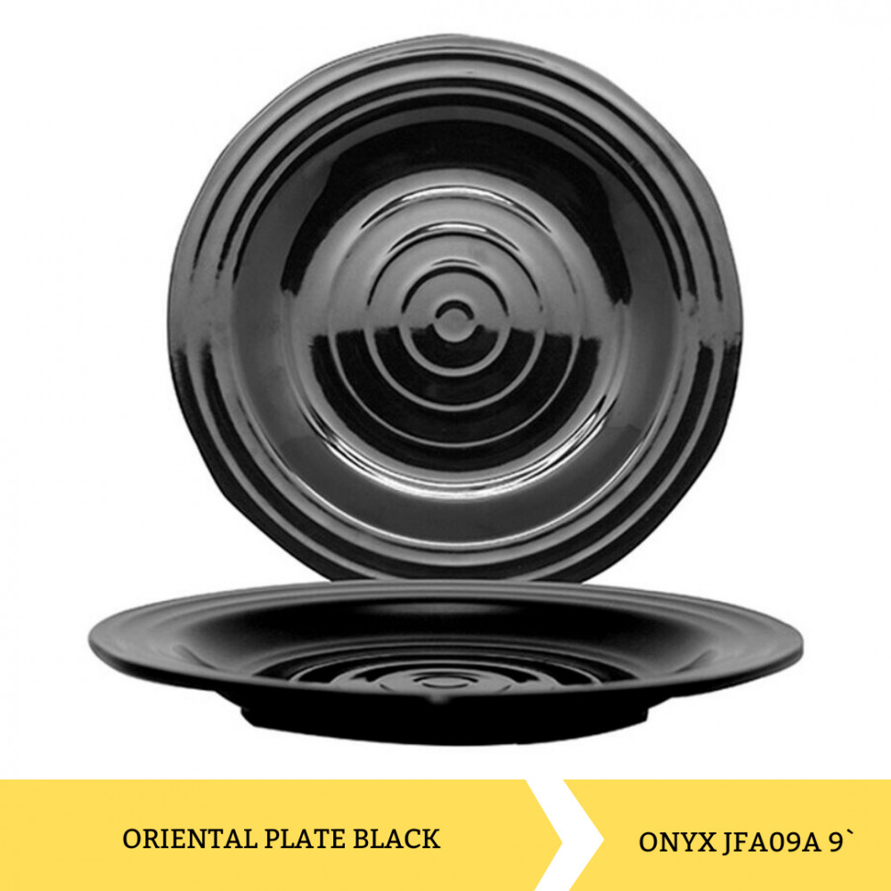 ONYX JFA09A 9` ORIENTAL PLATE BLACK