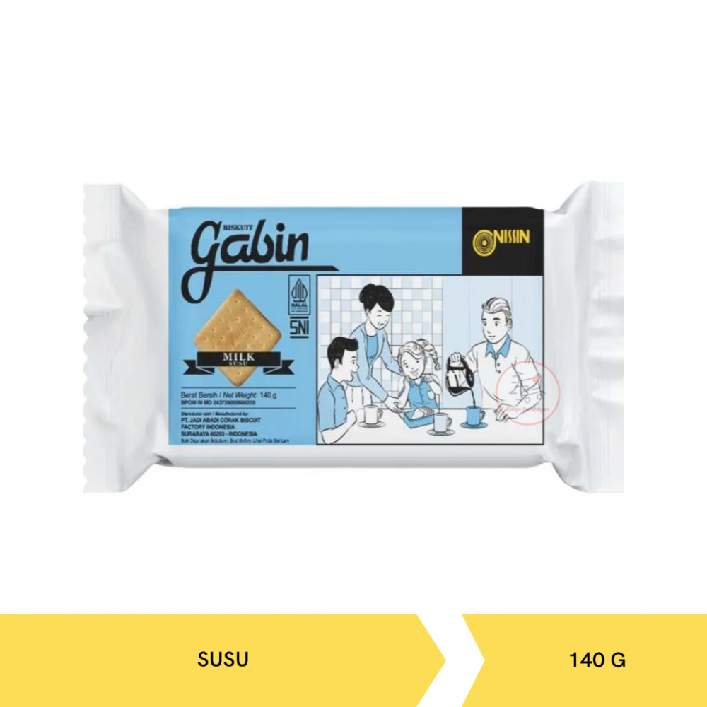NISSIN GABIN SUSU 140G X 30