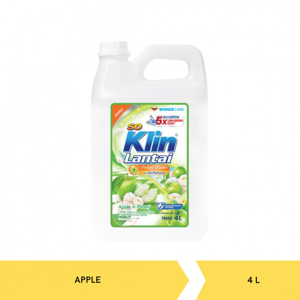 SOKLIN FLOOR FRUITY APPLE 4L X 3