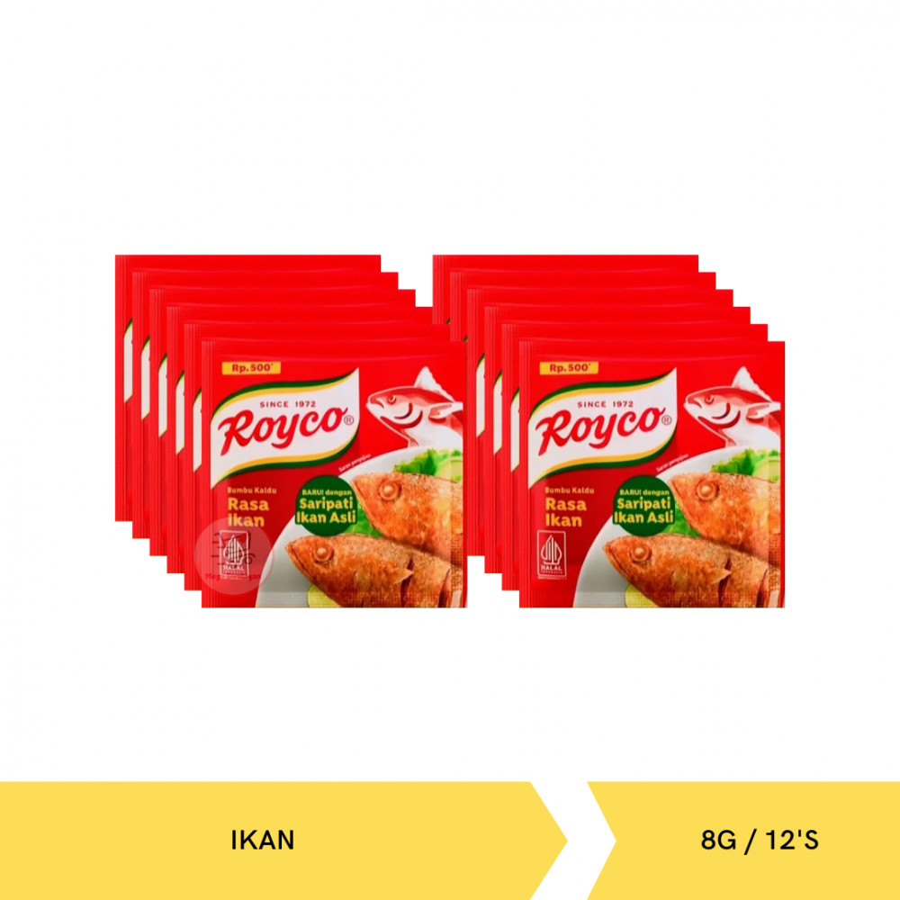 ROYCO KALDU RASA IKAN BANDED  8G/12S X 24