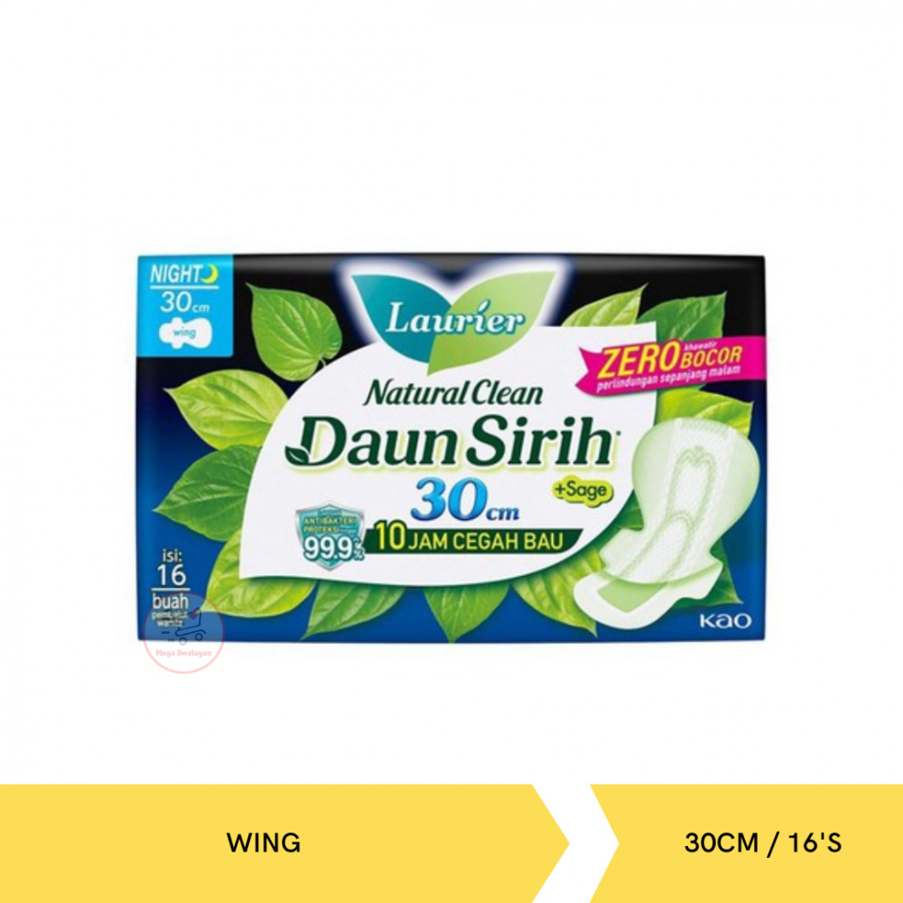 LAURIER NAT CLEAN NIGHT WING 30CM/16`S X 18