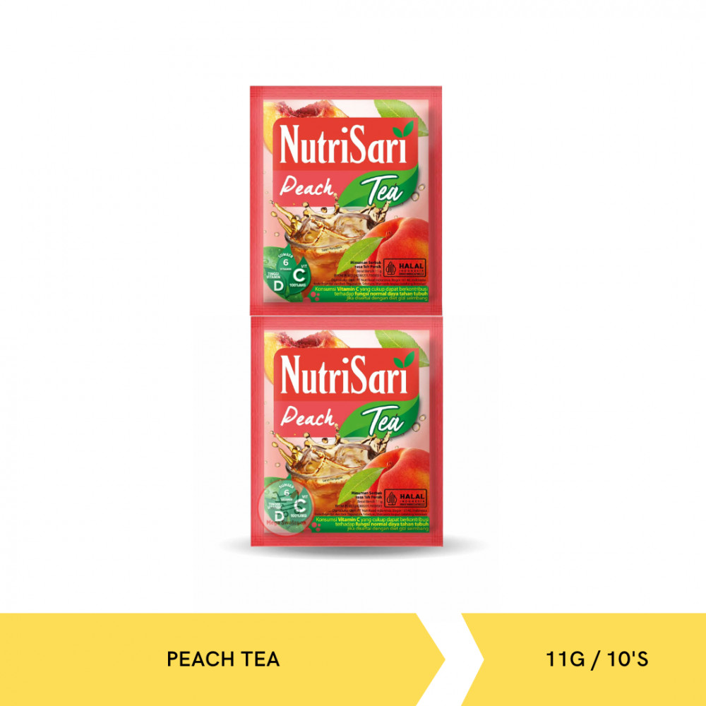 NUTRISARI PEACH TEA BANDED 11G/10`SX16