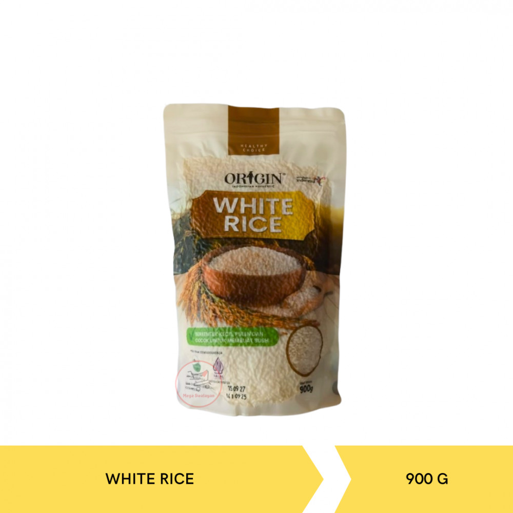 ORIGIN ORGANIC WHITE RICE 900G X 10