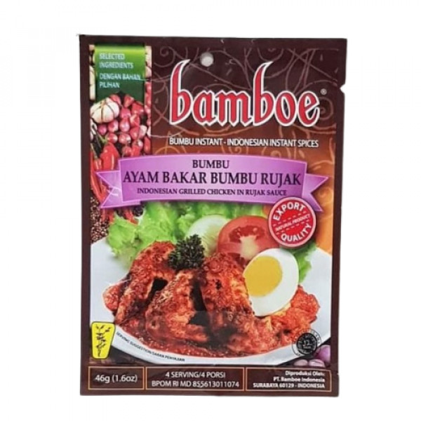 BAMBOE BUMBU AYAM BAKAR BUMBU RUJAK 46G X 24