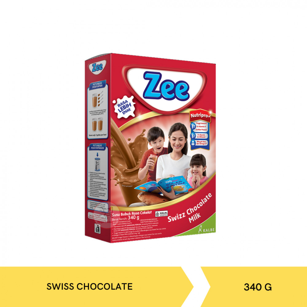 ZEE KRUNCHZEE SWIZZ CHOCO MILK 340G X 12