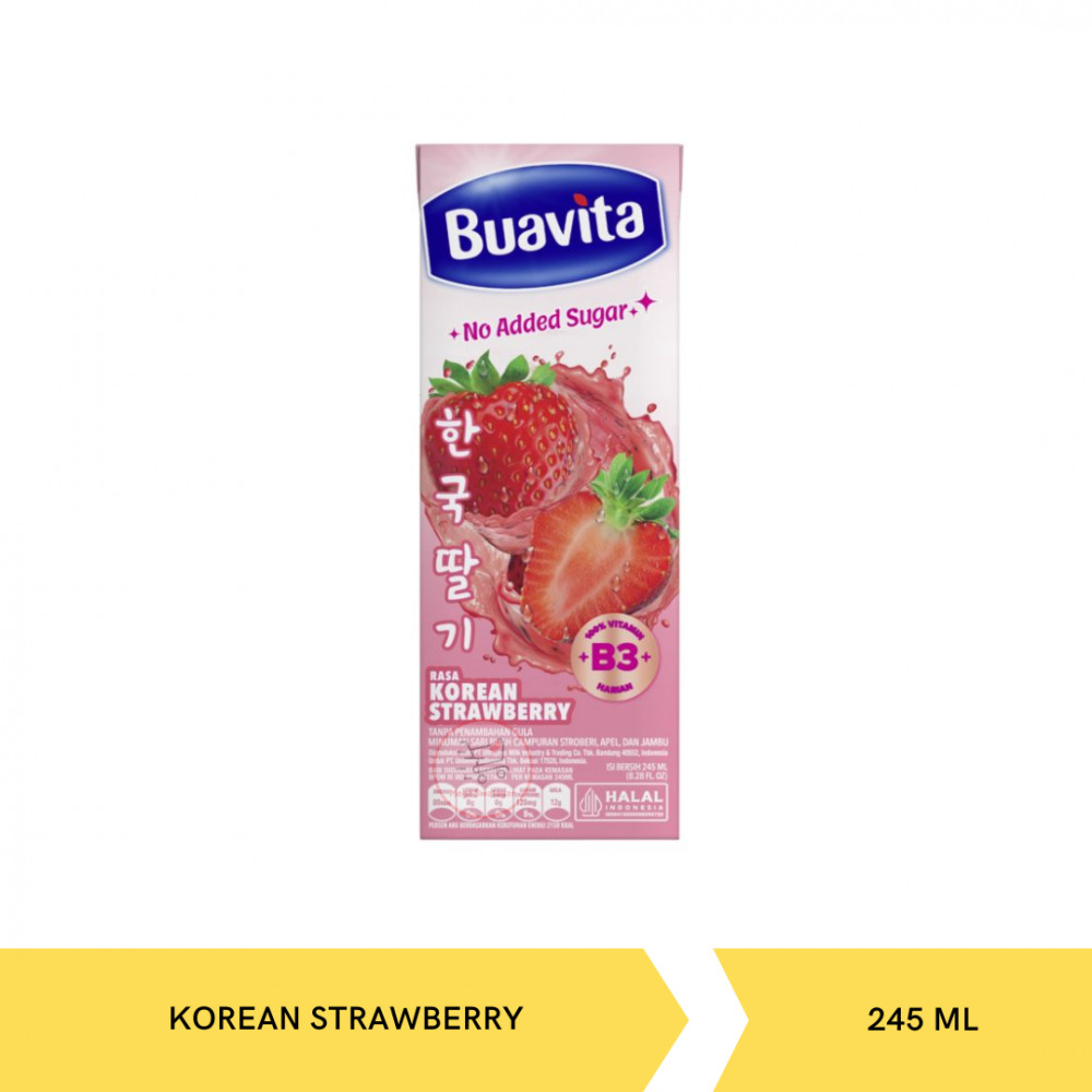 BUAVITA KOREAN STRAW 245ML X  24