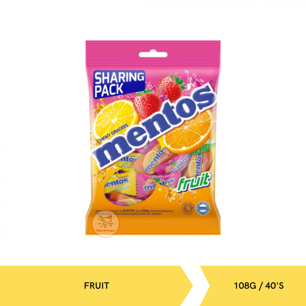 MENTOS FRUIT BAG 108G/40`S X 40