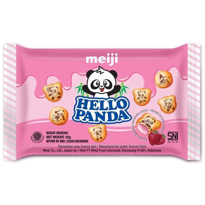 MEIJI HELLO PANDA STRAW 25G X 12