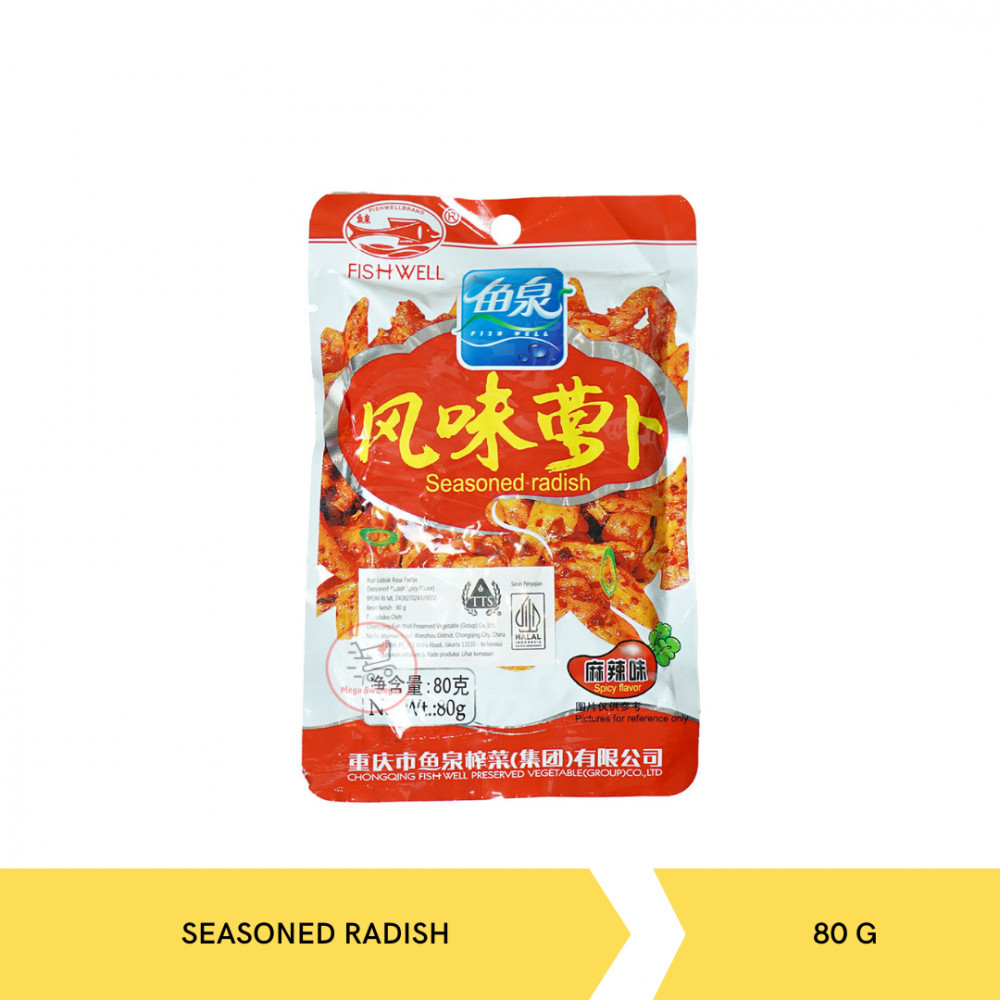 FISH WELL SEASONED RADISH SPICY 80GX100